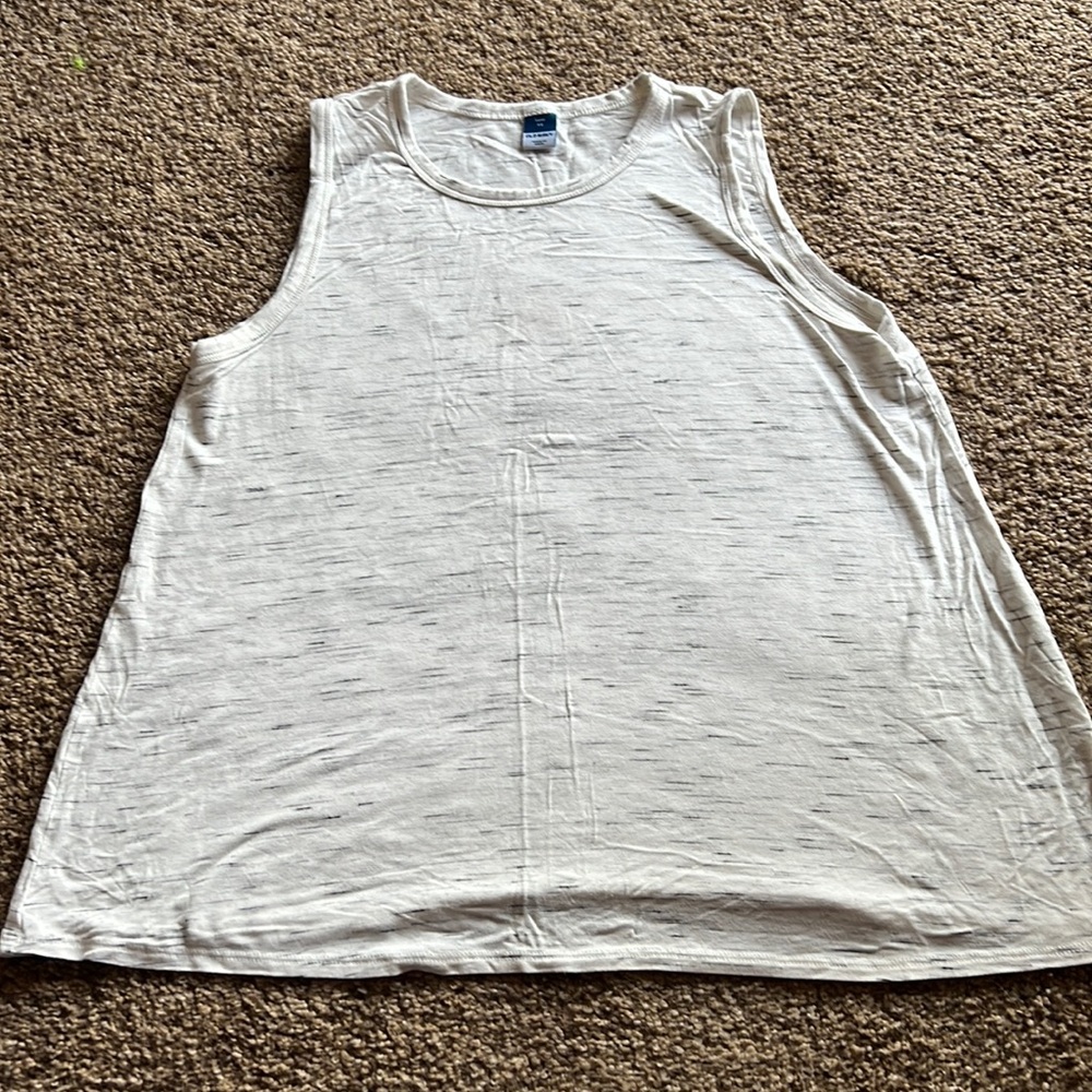 Old navy soft polyester sleeveless shirt in ash grey size xsmall
